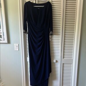 Alex Evening Elegant Navy Blue Evening Dress